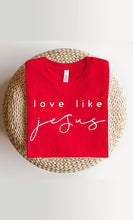 Load image into Gallery viewer, Love Like Jesus Graphic Tee PLUS
