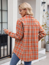 Load image into Gallery viewer, Mandy Plaid Button Up Long Sleeve Shirt
