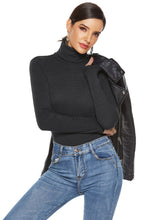 Load image into Gallery viewer, Ribbed Turtleneck Long Sleeve Bodysuit
