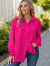 Load image into Gallery viewer, Kinsley Swiss Dot Button Down Shirt
