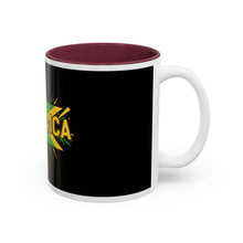 Load image into Gallery viewer, Jamaica Flag Two-Tone Accent Mug — 11oz/15oz
