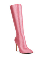 Load image into Gallery viewer, PIPETTE Diamante Set High Heeled Calf Boot
