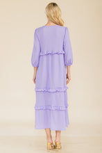 Load image into Gallery viewer, Celeste Full Size Tiered-Ruffle Midi Dress
