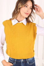 Load image into Gallery viewer, Ruffle sweater vest
