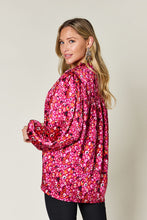 Load image into Gallery viewer, Double Take Full Size Printed Long Sleeve Blouse
