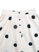 Load image into Gallery viewer, Krista Polka Dot Button Front Maxi Skirt
