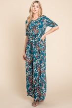 Load image into Gallery viewer, Rae Printed Shirred Maxi Dress
