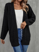 Load image into Gallery viewer, Angel Wings Warm Fall Mixed Knit Open Front Longline Cardigan
