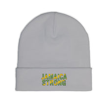 Load image into Gallery viewer, Jamaica Strong Knit Beanie — Embroidered Reggae Flag Winter Hat
