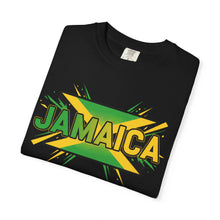 Load image into Gallery viewer, Jamaica Graphic T-Shirt — Bold Reggae Flag Design
