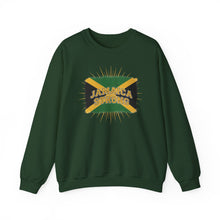 Load image into Gallery viewer, Jamaica Strong Crewneck Sweatshirt – Jamaican Flag Graphic
