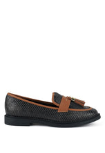 Load image into Gallery viewer, Foxford Tassle Detail Raffia Loafers
