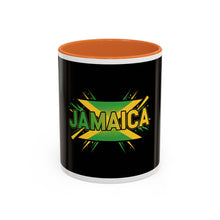 Load image into Gallery viewer, Jamaica Flag Two-Tone Accent Mug — 11oz/15oz
