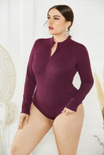 Load image into Gallery viewer, Zip Up Long Sleeve Bodysuit
