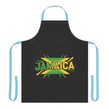 Load image into Gallery viewer, Jamaica Flag Apron — Caribbean Kitchen Chef Apron with Bold Jamaica Text
