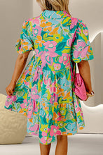 Load image into Gallery viewer, Carla Puff Sleeve Floral Dress
