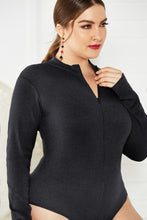 Load image into Gallery viewer, Zip Up Long Sleeve Bodysuit
