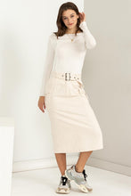 Load image into Gallery viewer, Professional Poise Buckled Belt Cargo Skirt
