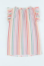 Load image into Gallery viewer, Kennedy Striped Cap Sleeve Blouse
