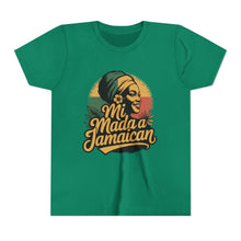 Load image into Gallery viewer, Youth Tee - "Mi Mada a Jamaican" Kids T‑Shirt
