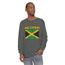 Load image into Gallery viewer, WAH GWAAN Jamaican Flag Long Sleeve Tee
