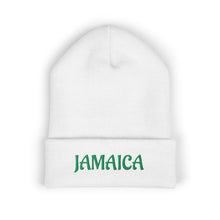 Load image into Gallery viewer, Jamaica Embroidered Cuffed Beanie — Cozy Travel &amp; Reggae Knit Hat
