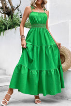 Load image into Gallery viewer, Kelly Green Tiered Cami Dress
