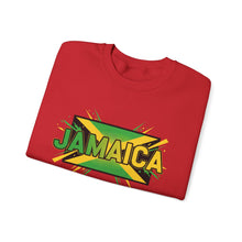 Load image into Gallery viewer, Jamaica Flag Graphic Sweatshirt — Retro Reggae Island Pride Crewneck
