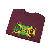 Load image into Gallery viewer, Jamaica Graphic Sweatshirt — Bold Reggae Flag Design
