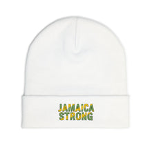 Load image into Gallery viewer, Jamaica Strong Knit Beanie — Embroidered Reggae Flag Winter Hat
