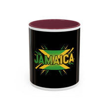 Load image into Gallery viewer, Jamaica Flag Two-Tone Accent Mug — 11oz/15oz
