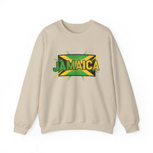 Load image into Gallery viewer, Jamaica Flag Graphic Sweatshirt — Retro Reggae Island Pride Crewneck
