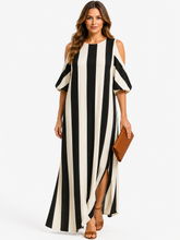Load image into Gallery viewer, Teshana Cold Shoulder Maxi Dress
