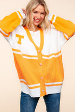 Load image into Gallery viewer, CASSIE V Neck Letter Patch Cardigan
