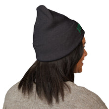Load image into Gallery viewer, Jamaica Embroidered Cuffed Beanie — Cozy Travel &amp; Reggae Knit Hat
