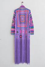 Load image into Gallery viewer, Fringe Tied Long Sleeve Cardigan
