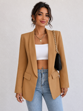 Load image into Gallery viewer, Khlie Shawl Collar Long Sleeve Blazer
