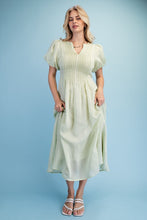 Load image into Gallery viewer, Brianna Textured V-Neck Midi Dress
