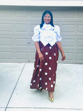 Load image into Gallery viewer, Polka Dot Spaghetti Strap Maxi Dress
