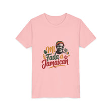 Load image into Gallery viewer, Youth Tee - "Mi Mada a Jamaican" Kids T‑Shirt

