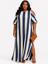 Load image into Gallery viewer, Teshana Cold Shoulder Maxi Dress
