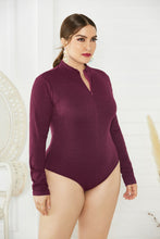 Load image into Gallery viewer, Zip Up Long Sleeve Bodysuit
