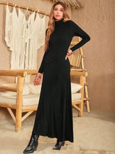 Load image into Gallery viewer, Turtleneck Long Sleeve Maxi Dress
