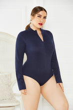 Load image into Gallery viewer, Zip Up Long Sleeve Bodysuit
