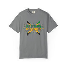 Load image into Gallery viewer, Out of Many One People T-Shirt — Jamaican Unity Flag Graphic Tee
