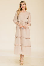 Load image into Gallery viewer, Celeste Full Size Tiered-Ruffle Midi Dress
