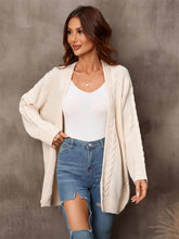 Load image into Gallery viewer, Angel Wings Warm Fall Mixed Knit Open Front Longline Cardigan
