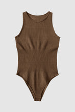 Load image into Gallery viewer, Round Neck Sleeveless Active Bodysuit
