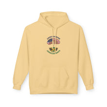 Load image into Gallery viewer, American Born Jamaican Roots Hoodie — USA &amp; Jamaican Flag Heritage Pullover
