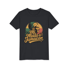 Load image into Gallery viewer, Youth Tee - "Mi Mada a Jamaican" Kids T‑Shirt
